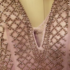 Gianni Bini Beaded Lavendar Gown
